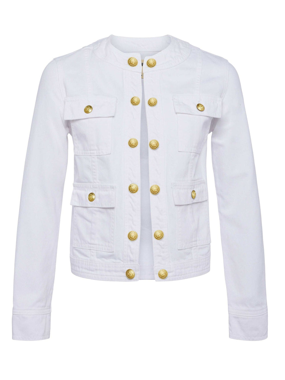 Yari Jean Jacket in Blanc