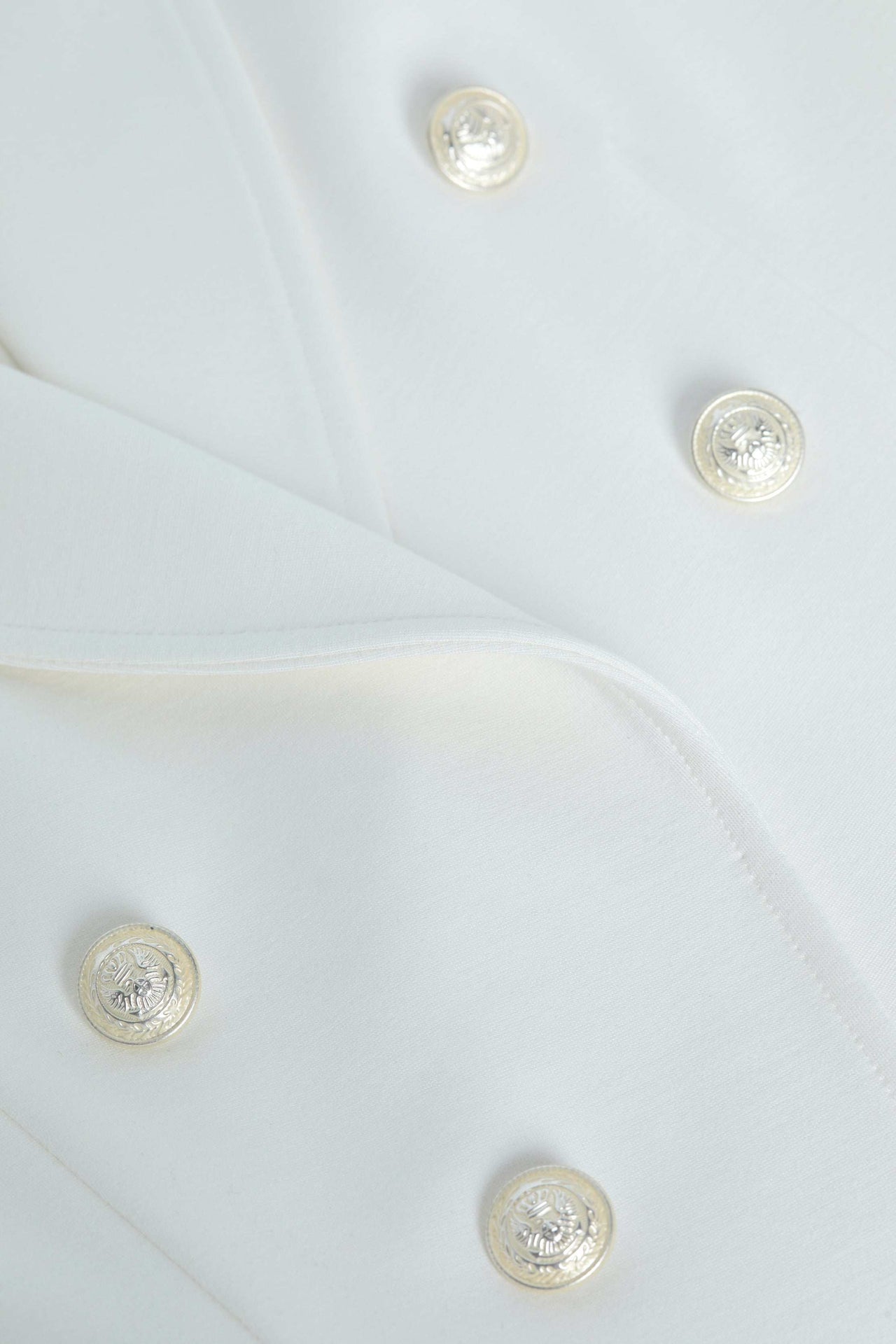 Wayne Open-Front Blazer in Ivory