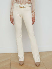 Selma Coated Bootcut Jean in French Vanilla Coated