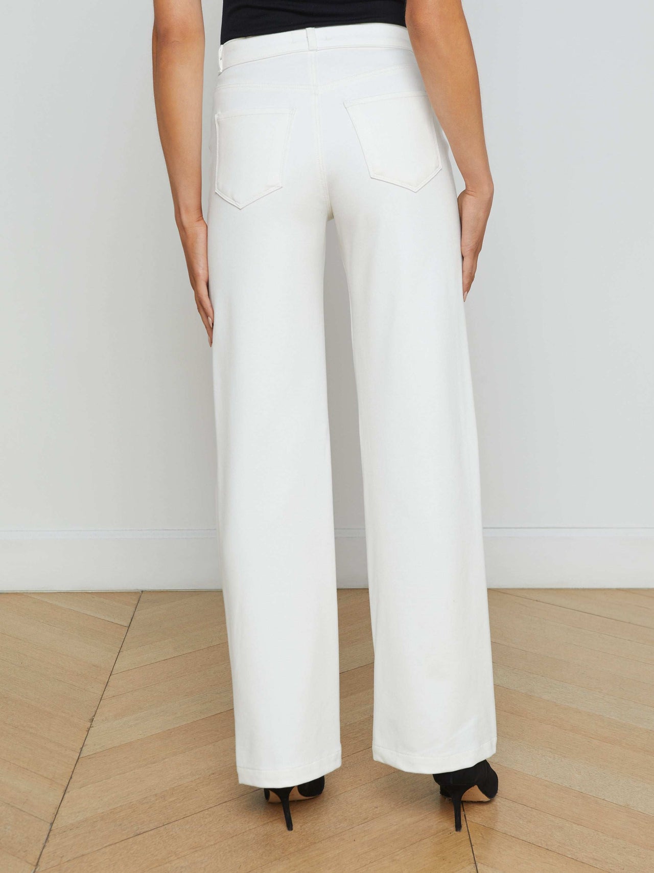 Clayton Wide-Leg Pant in Ivory