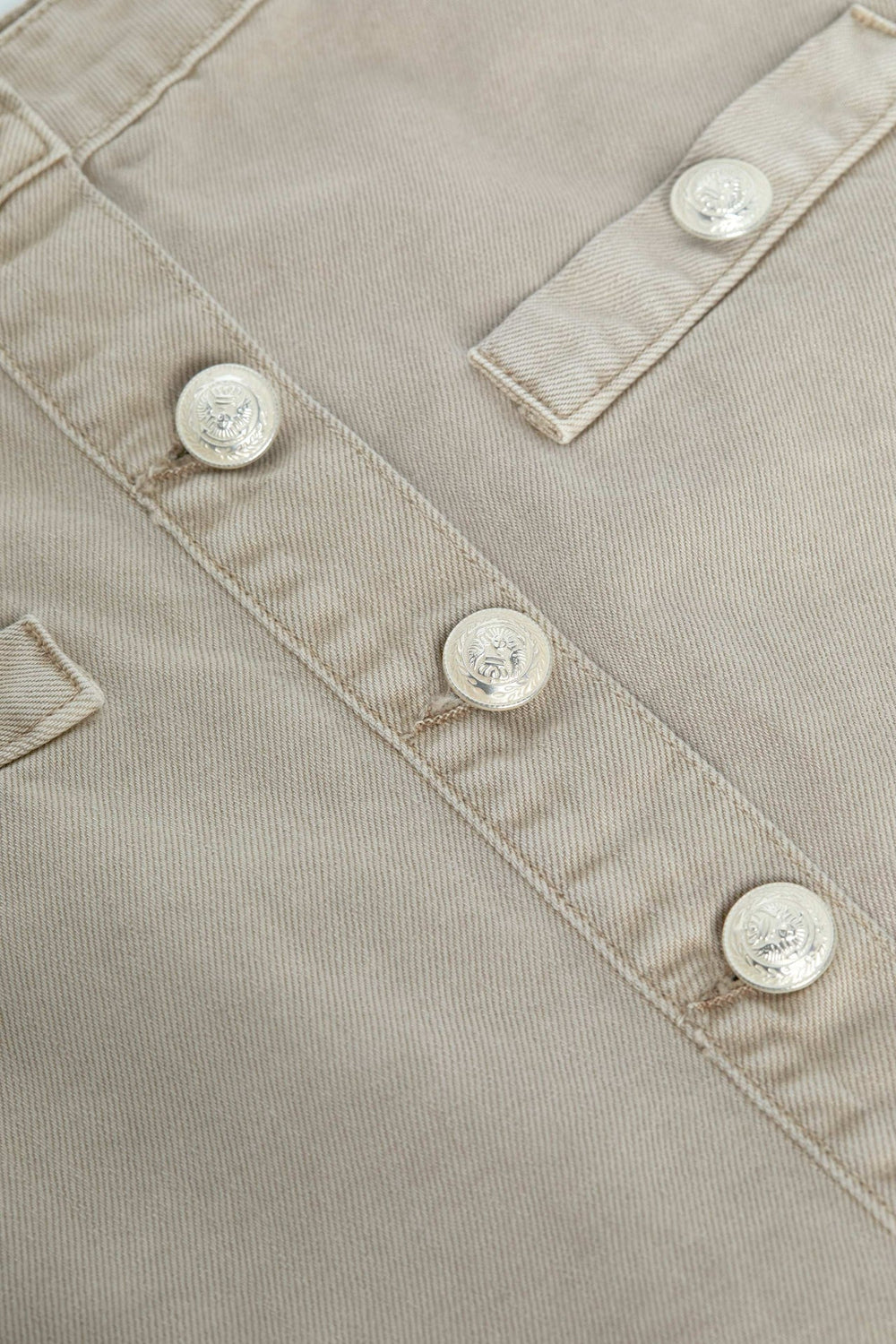 Kris Jean Mini Skirt in Biscuit
