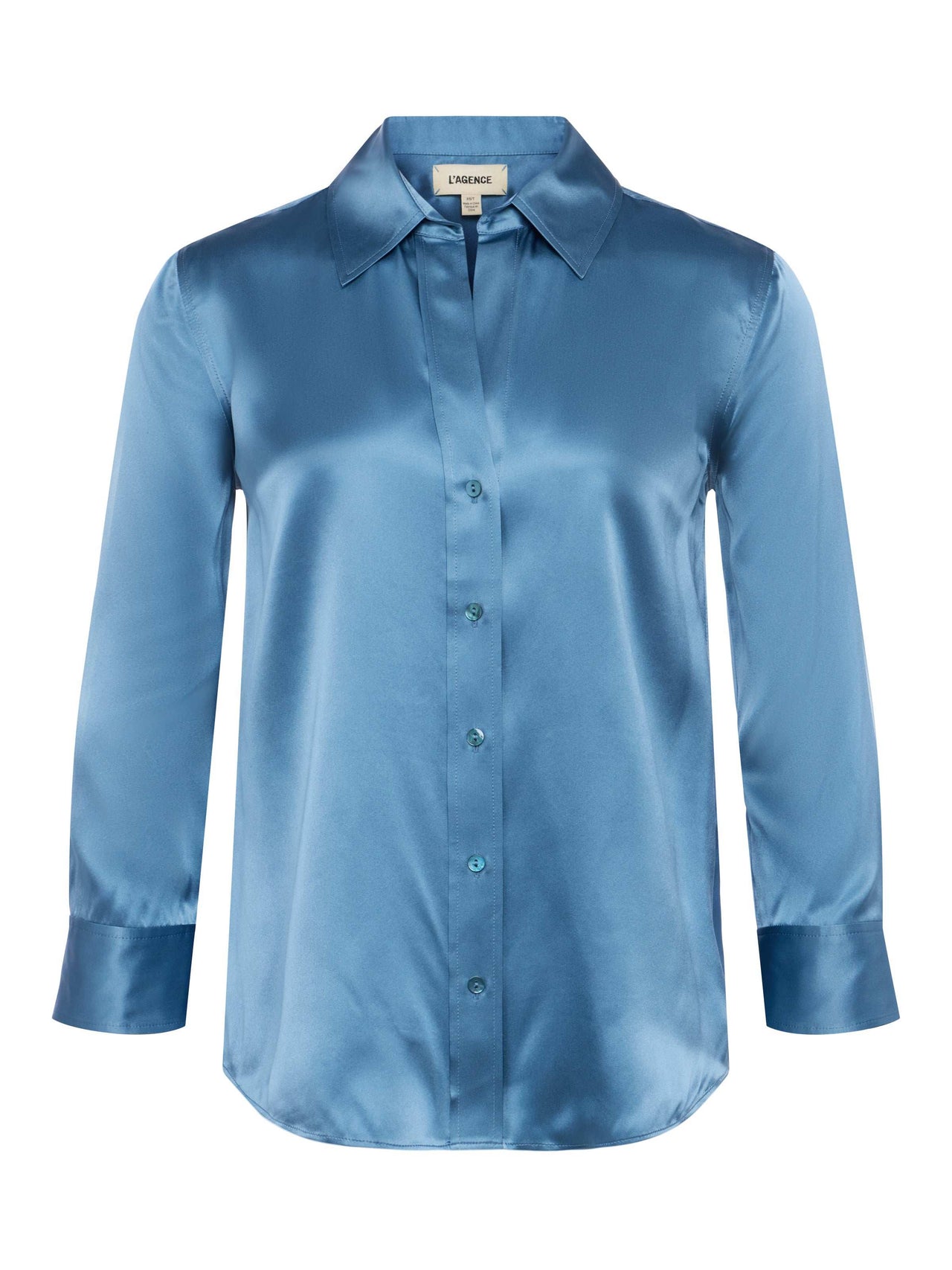 Dani Silk Blouse in Blue Mist