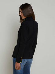 Chamberlain Knit Blazer in Black/Gold