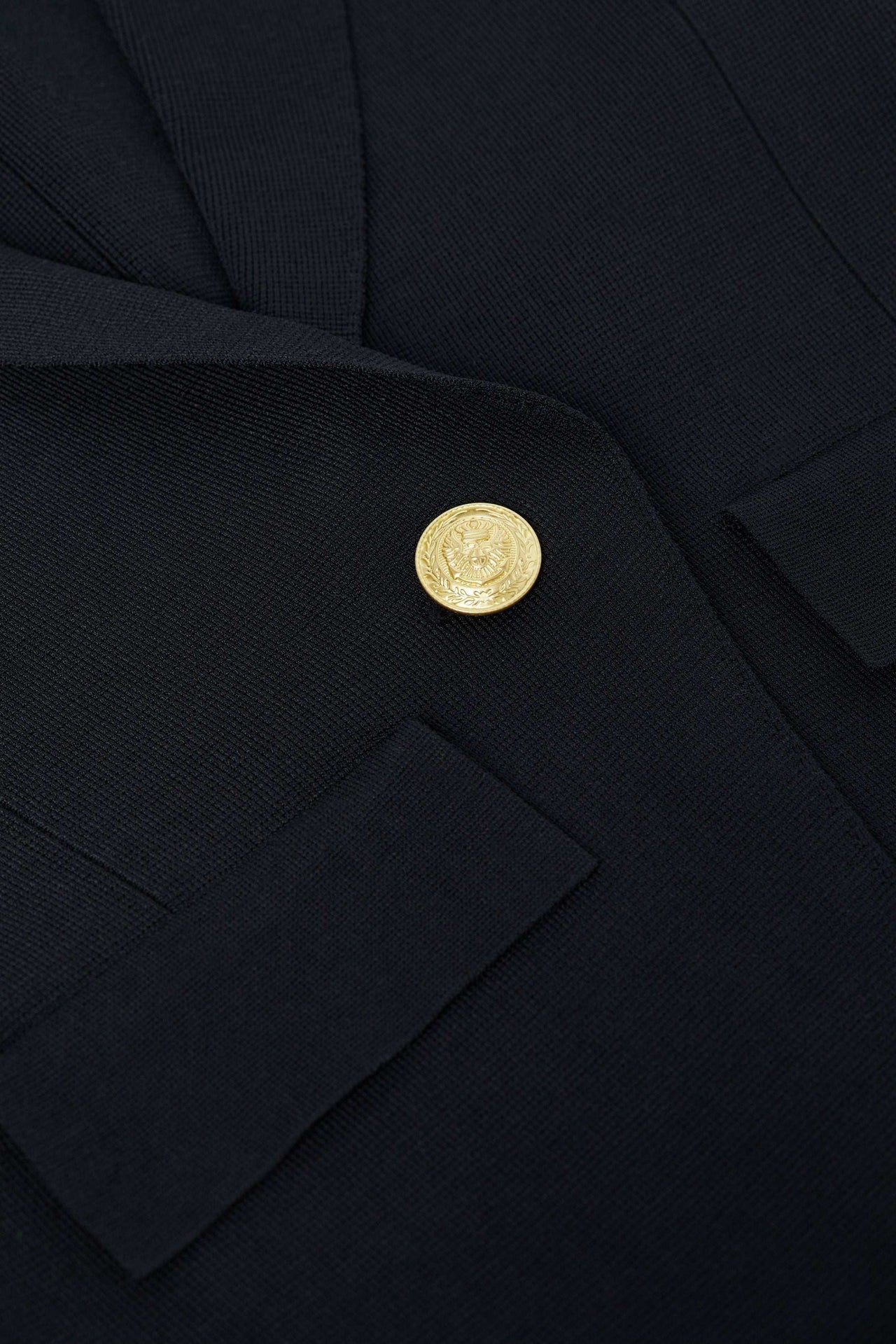 Chamberlain Knit Blazer in Black/Gold