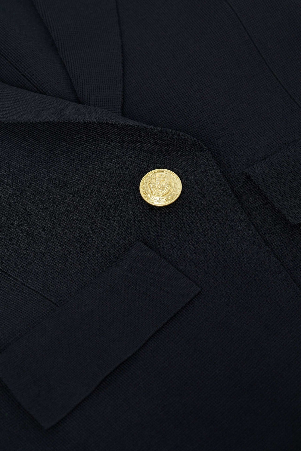 Chamberlain Knit Blazer in Black/Gold
