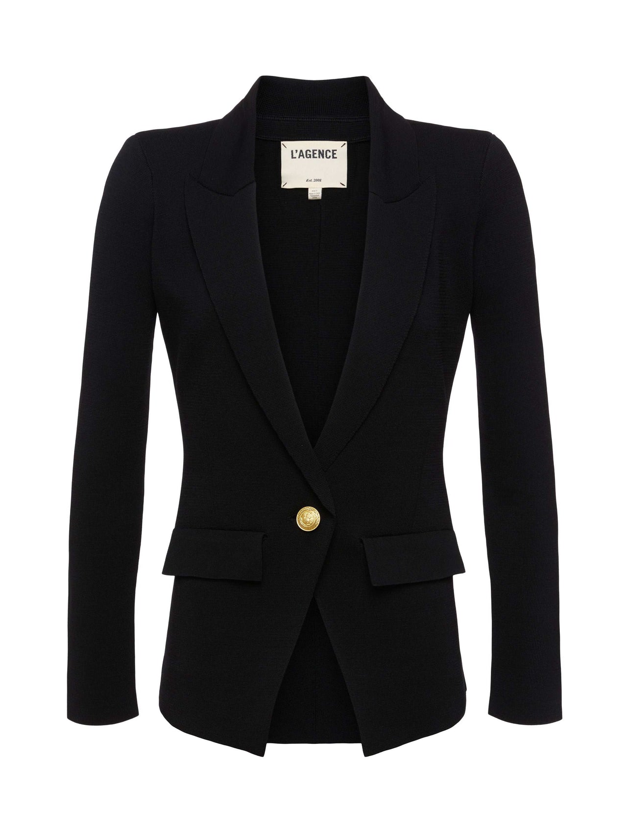 Chamberlain Knit Blazer in Black/Gold