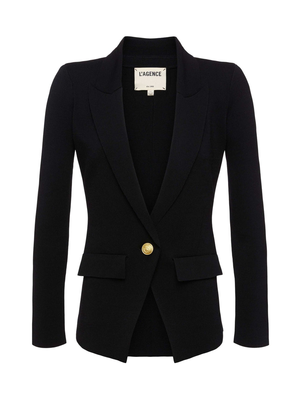 Chamberlain Knit Blazer in Black/Gold